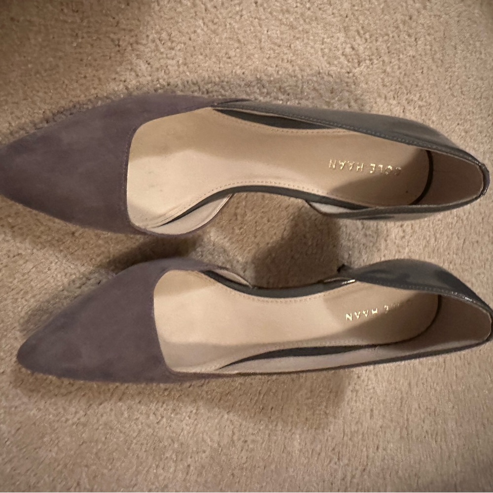 Cole Haan Women's Taupe Suede Loafers